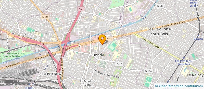 localisation de l'entreprise SMA TAXI  BONDY