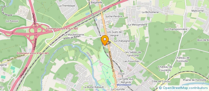 localisation de l'entreprise SMA W3P  VEIGNE