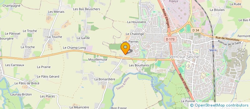 localisation de l'entreprise SMAA  VERN-SUR-SEICHE