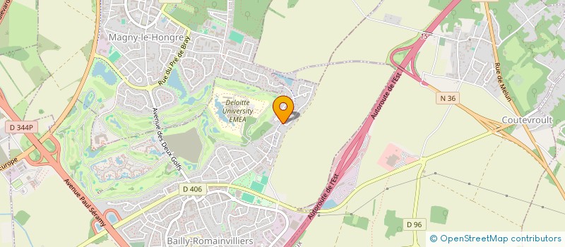 localisation de l'entreprise SMAFT  BAILLY-ROMAINVILLIERS