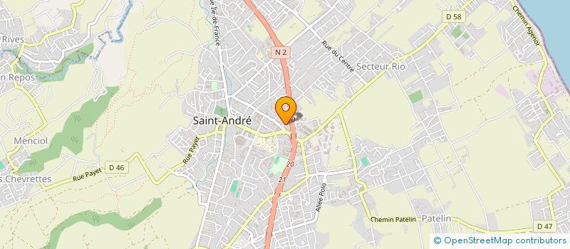 localisation de l'entreprise SMAG à SAINT-ANDRE
