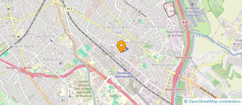localisation de l'entreprise SMAHRI ETANCHEITE CHARPENTE à TOULOUSE