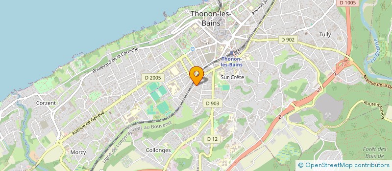 localisation de l'entreprise SMAJIC PLOMBERIE à THONON-LES-BAINS