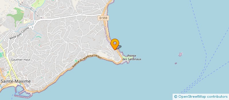 localisation de l'entreprise SMAK ARCHI  SAINTE-MAXIME