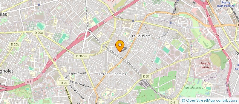 localisation de l'entreprise SMAKK  MONTREUIL