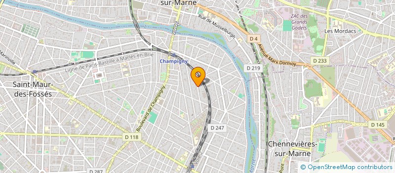 localisation de l'entreprise SMALL'S 55 GASTRONOMY à SAINT-MAUR-DES-FOSSES