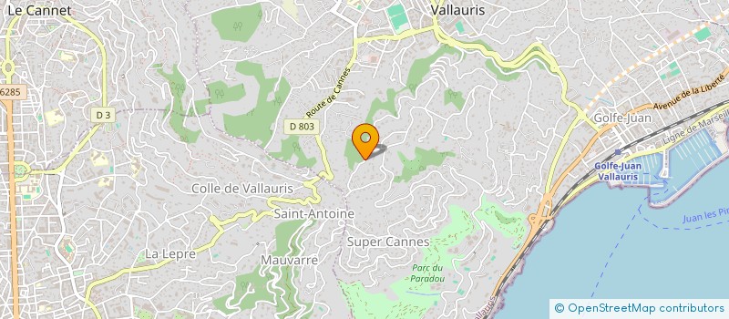 localisation de l'entreprise SMALLISBIG  VALLAURIS