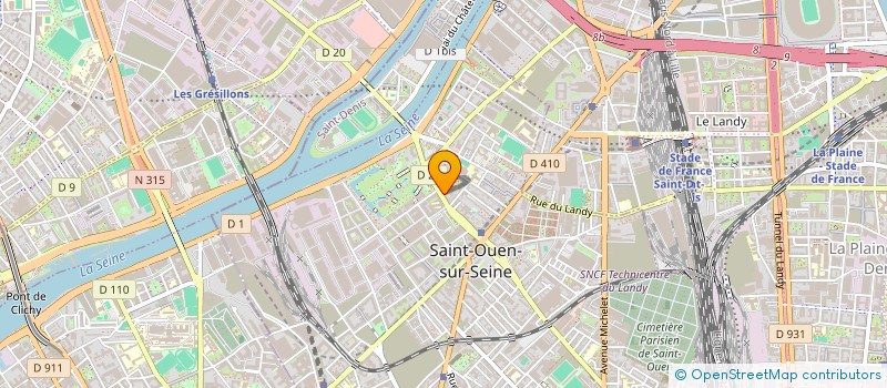 localisation de l'entreprise SMALLROCK à SAINT-OUEN-SUR-SEINE