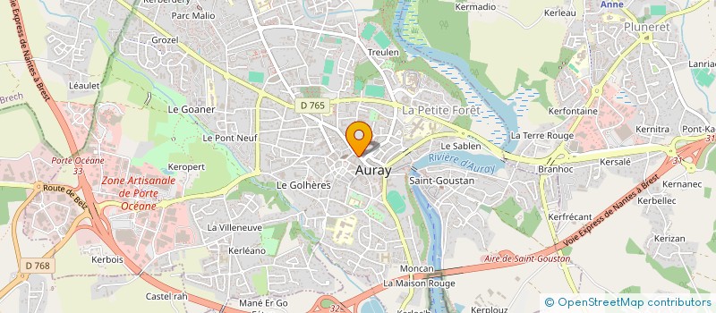 localisation de l'entreprise SMALT à AURAY