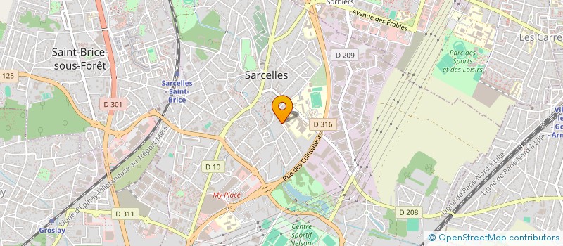 localisation de l'entreprise SMART AUTO GLASS  SARCELLES