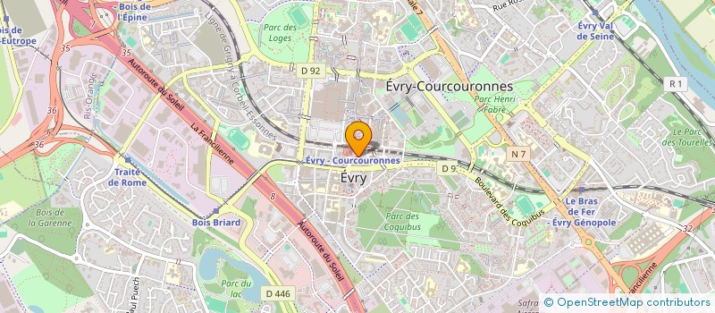 localisation de l'entreprise SMART BIO AGRI  EVRY-COURCOURONNES