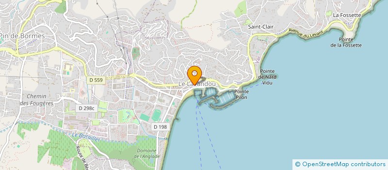 localisation de l'entreprise SMART D2C  LE LAVANDOU