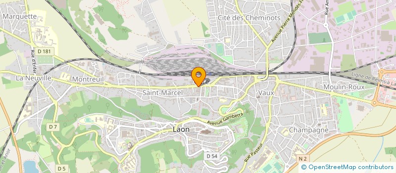 localisation de l'entreprise SMART ELEC à LAON