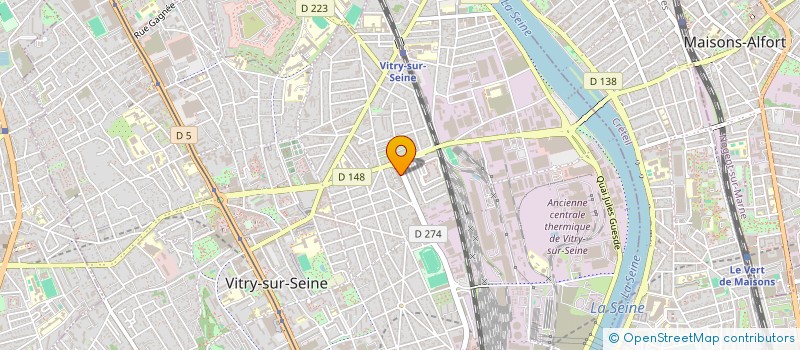 localisation de l'entreprise SMART ELEC à VITRY-SUR-SEINE