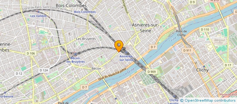localisation de l'entreprise SMART ENVIRONNEMENT à ASNIERES-SUR-SEINE