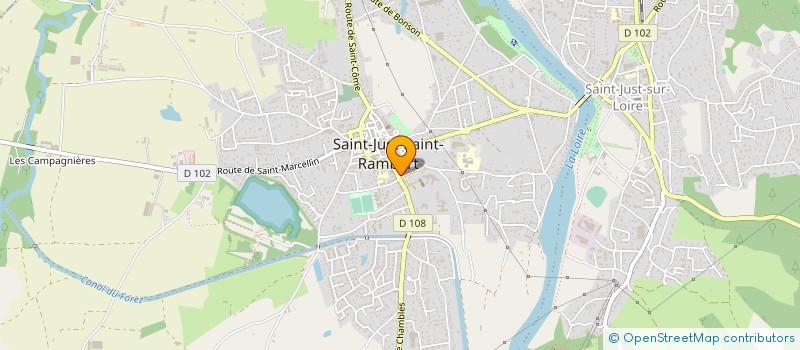 localisation de l'entreprise SMART HOLDING JM à SAINT-JUST-SAINT-RAMBERT