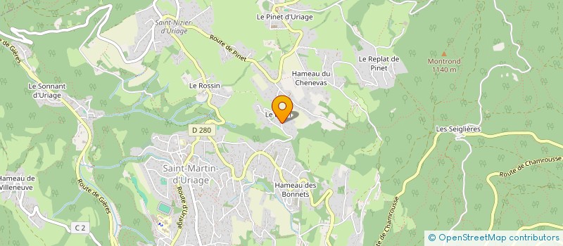 localisation de l'entreprise SMART'INNS à SAINT-MARTIN-D'URIAGE