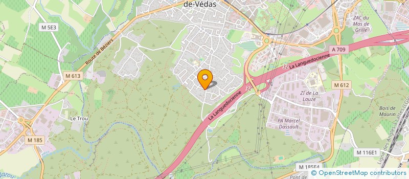 localisation de l'entreprise SMART INVEST 34430  SAINT-JEAN-DE-VEDAS