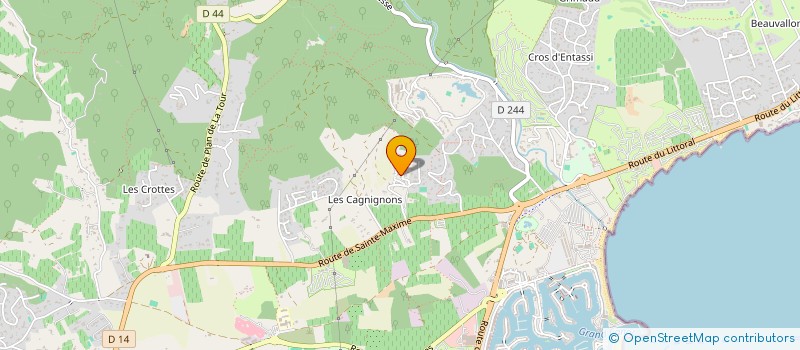 localisation de l'entreprise SMART INVEST à GRIMAUD