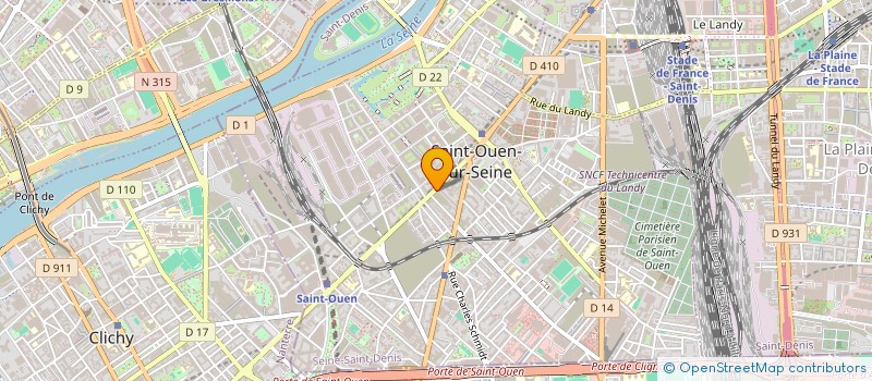 localisation de l'entreprise SMART ITEAS à SAINT-OUEN-SUR-SEINE