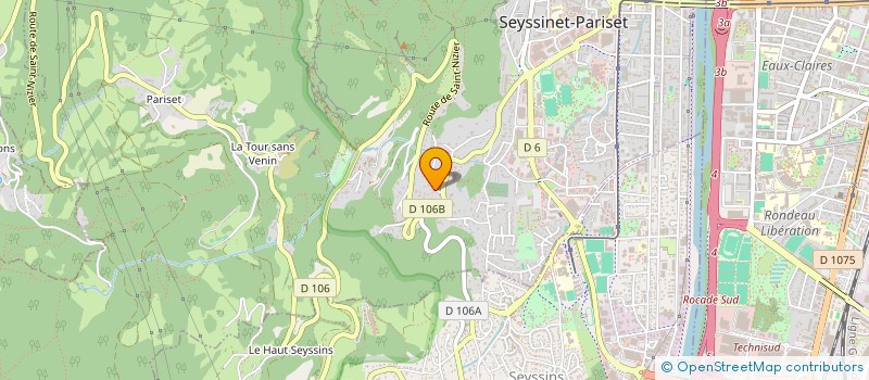 localisation de l'entreprise SMART R&D à SEYSSINET-PARISET