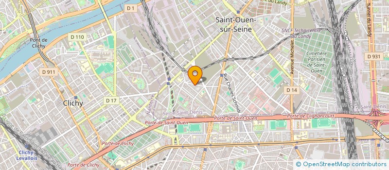 localisation de l'entreprise SMART SERVICE à SAINT-OUEN-SUR-SEINE