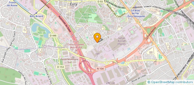 localisation de l'entreprise SMARTCOMPTA91  EVRY-COURCOURONNES