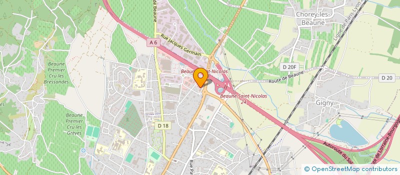 localisation de l'entreprise SMARTECH à BEAUNE