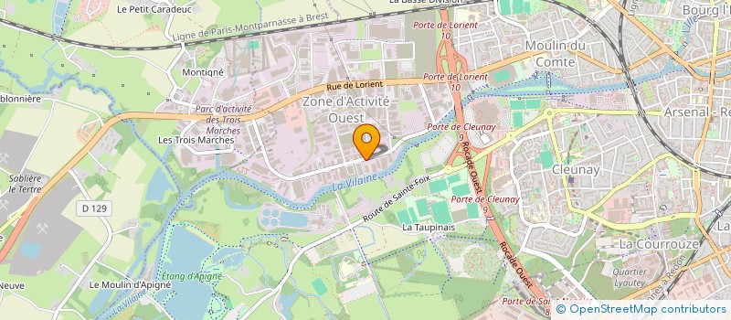 localisation de l'entreprise SMARTFR OUEST à RENNES