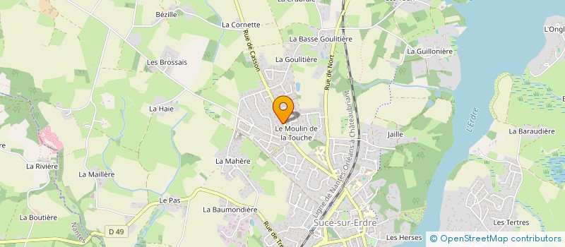 localisation de l'entreprise SMAS  SUCE-SUR-ERDRE