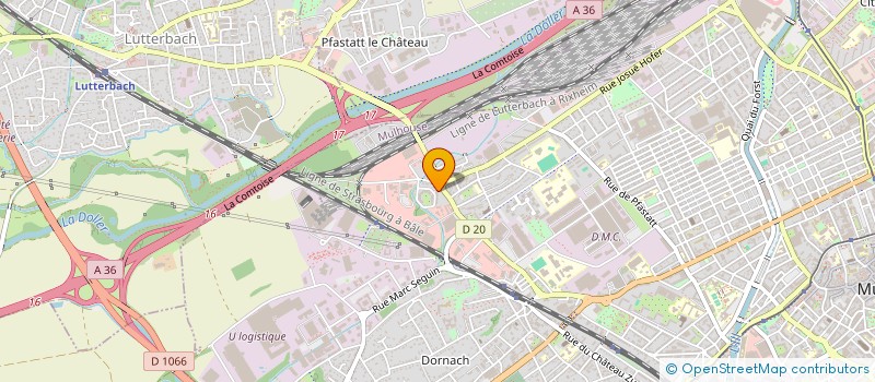 localisation de l'entreprise SMASH à MULHOUSE