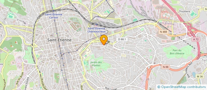 localisation de l'entreprise SMASH 42  SAINT-ETIENNE