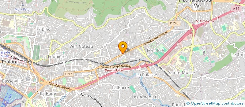 localisation de l'entreprise SMASH EAT à TOULON