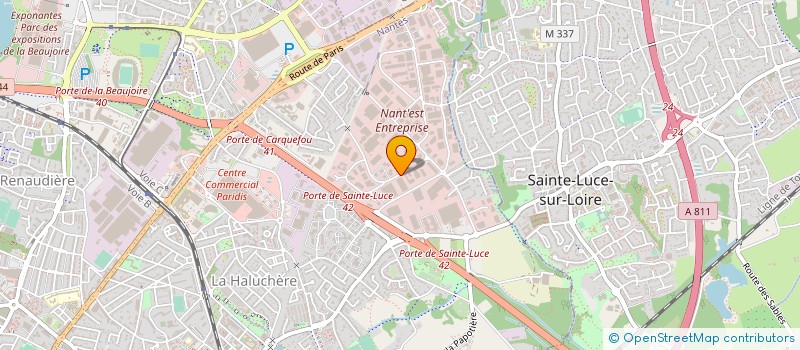localisation de l'entreprise SMASH GOAL à NANTES