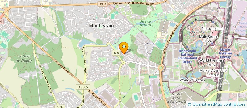 localisation de l'entreprise SMAT 02  MONTEVRAIN