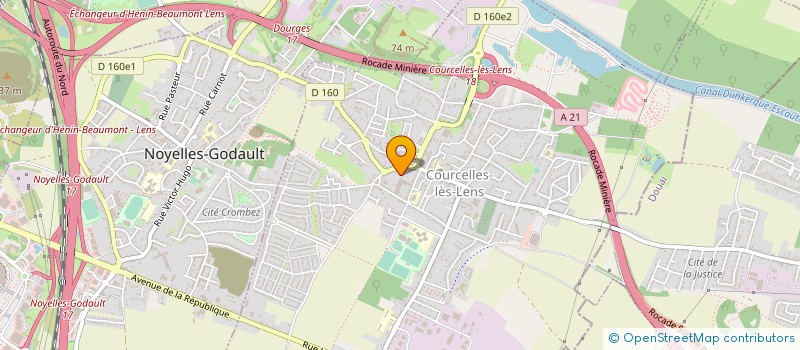 localisation de l'entreprise SMAT à COURCELLES-LES-LENS