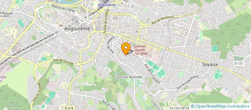 localisation de l'entreprise SMATIS ASSOCIATION à ANGOULEME