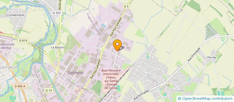 localisation de l'entreprise SMB  CRISSEY