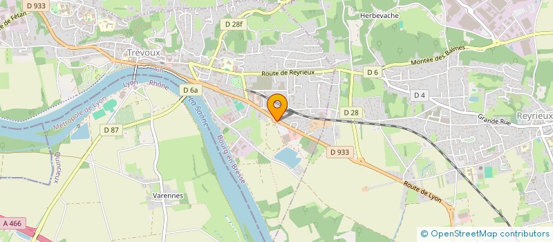 localisation de l'entreprise SMB à TREVOUX