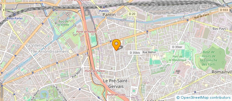 localisation de l'entreprise SMB à PANTIN