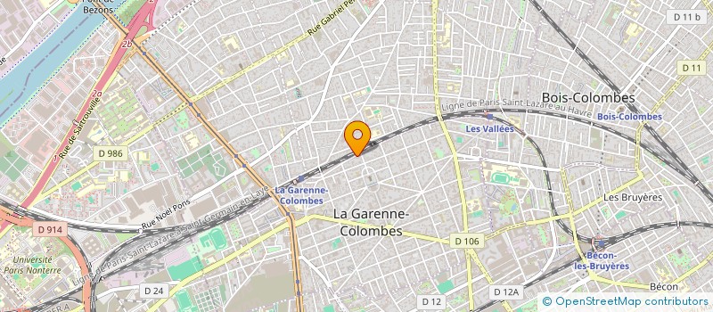 localisation de l'entreprise SMB CARROSSERIE SERVICE SARL à LA GARENNE COLOMBES