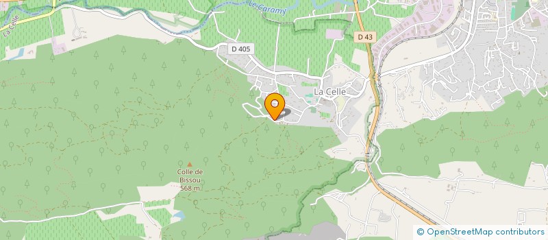 localisation de l'entreprise SMB CLOISONS & DECO  LA CELLE