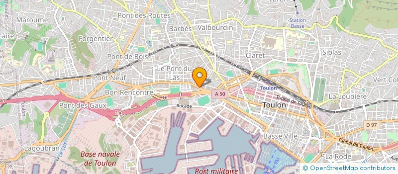 localisation de l'entreprise SMB D à TOULON