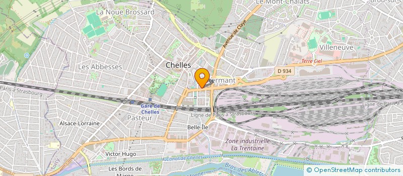 localisation de l'entreprise SMB ELECTRICITE à CHELLES