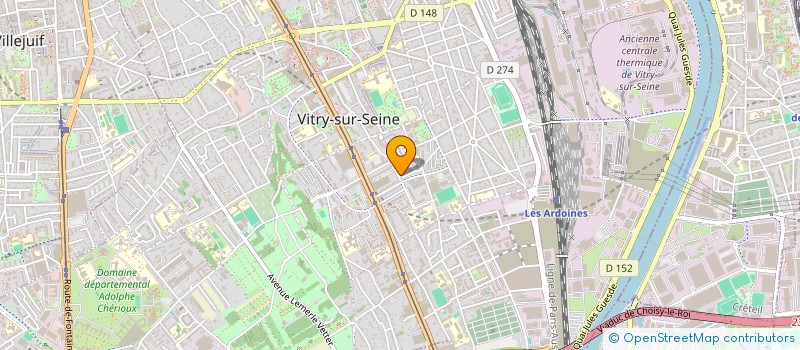 localisation de l'entreprise SMB ETANCHE à VITRY-SUR-SEINE