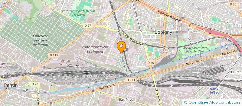 localisation de l'entreprise SMB SERVICES à BOBIGNY