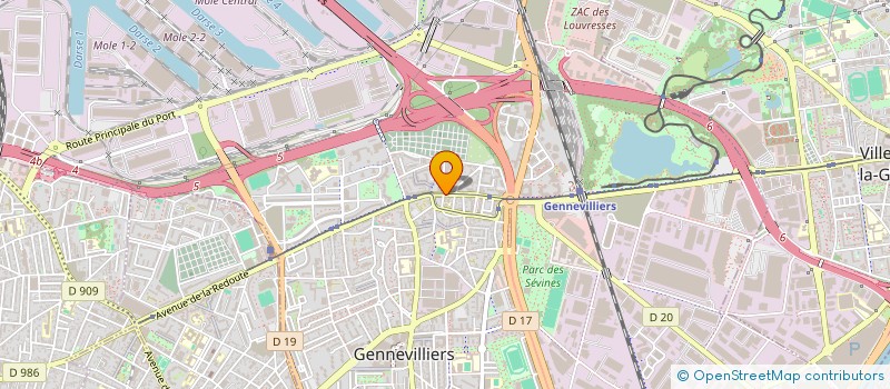 localisation de l'entreprise SMBA BOULANGERIE à GENNEVILLIERS