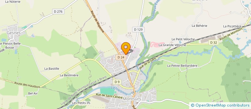 localisation de l'entreprise SMC à MONTSURS