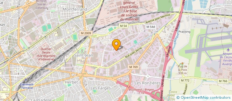 localisation de l'entreprise SMC BARRAT  CLERMONT-FERRAND