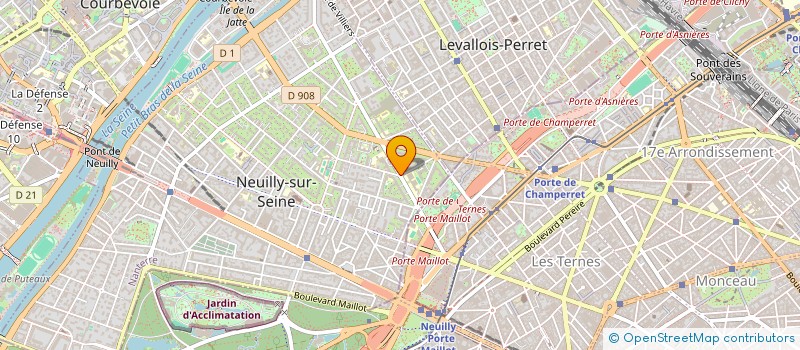 localisation de l'entreprise SMC DE RADIOTHERAPIE B.K. à NEUILLY-SUR-SEINE